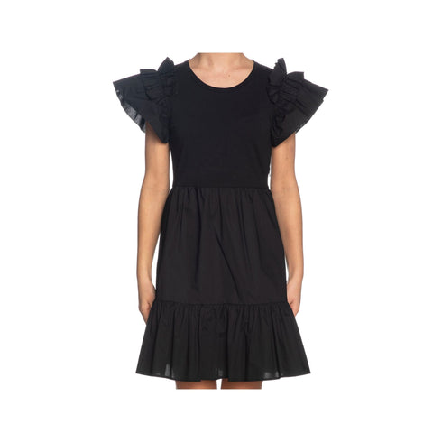 Abito Donna con balze e volant Nero Liu Jo- Francavilla Moda